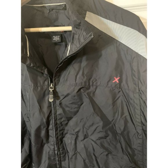 Izod Perform X Windbreaker Men’s Sz L Black - Picture 3 of 8